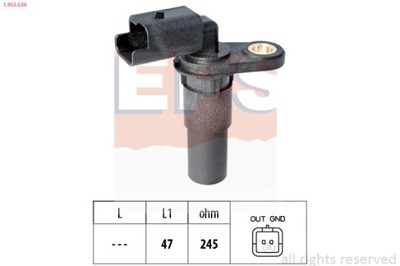 SENSOR POSICIÓN DE EJE CIGÜEÑAL RENAULT 1-953-536  