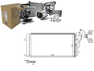 CONDENSADOR DE ACONDICIONADOR HYUNDAI ELANTRA VI I30 1.0 1.4 1.6D 02.16-  