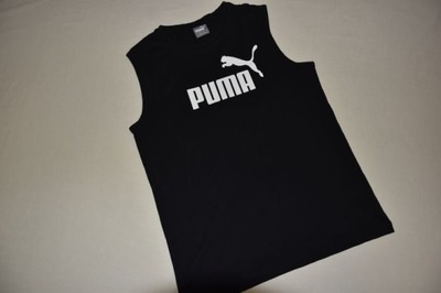 PUMA - koszulka z logo bez rękawów - S