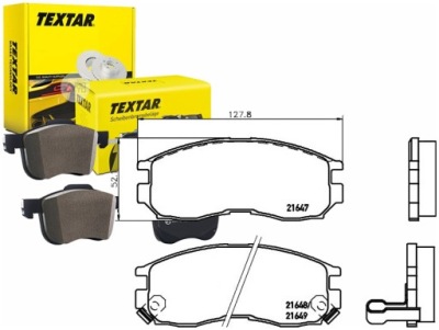 Тормозные колодки тормозные mitsubishi перед galant 92- 96- e фото №1