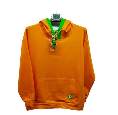 Bluza pomarańczowa z zieloną obwódką L/XL MEGI