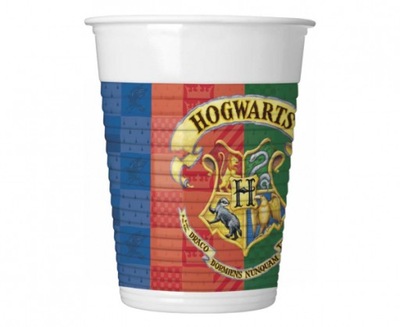Kubeczki Kubki Harry Potter 8szt 200ml plastikowe