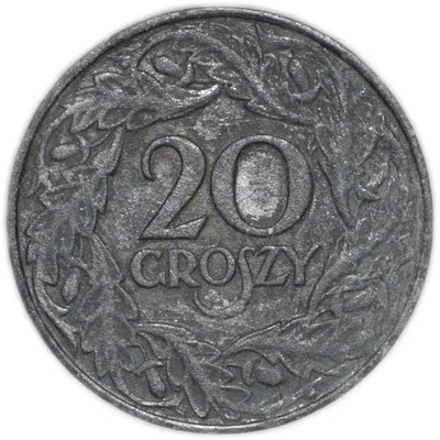 20 gr groszy 1923 Cynk GG