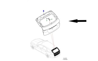 КРЫШКА БАГАЖНИКА T2H30070LML JAGUAR XF SPORTBRAKE