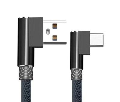 KĄTOWY KABEL PRZEWÓD USB USB-C TYP-C QC 2A OPLOT .