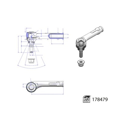 END DRIVE SHAFT KIEROWNICZEGO  