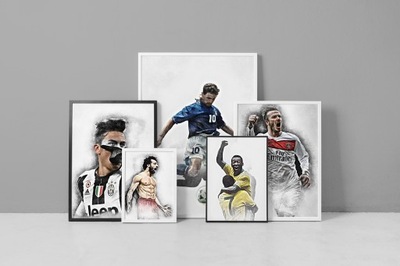 Grafiki Wielka Kolekcja Messi Ronaldo Baggio Salah