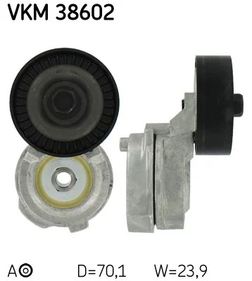 VKM38602 TENSOR CORREA WIELOROWK. CHRYSLER 2,4  