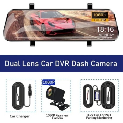 CÁMARA LUSTRZAAL DVR AUTO PANTALLA SENSOR GRABADORA DE VÍDEO VIDEO ESPEJO INTERIOR CÁMARA AL TORPEDA DISTRIBUCIÓN  