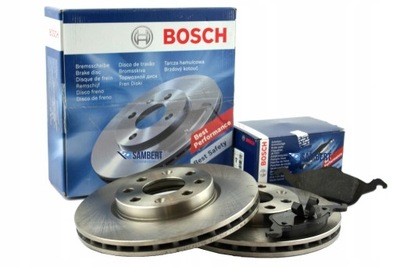 Тормозные колодки + тормозные диски перед bosch peugeot 2008 266 mm фото №1