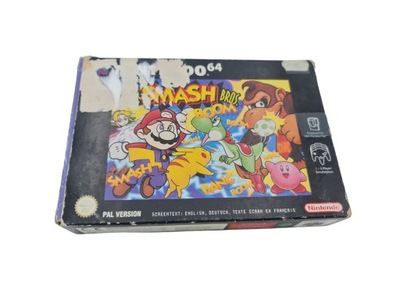 NINTENDO 64 SUPER SMASH BROS KARTON BOX