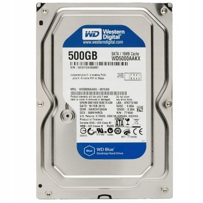 Dysk twardy HDD do komputera PC używany 500GB SATA