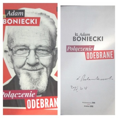 Ks. ADAM BONIECKI AUTOGRAF! Połączenie odebrane