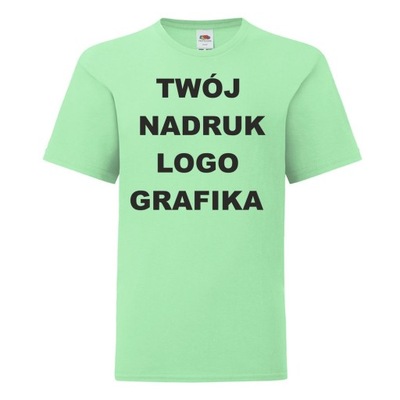 T-SHIRT Koszulka z WŁASNYM NADRUKIEM [NE] S 128cm