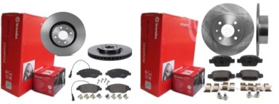 Гальмівні диски гальмівні колодки p+t brembo fiat stilo bravo ii 281mm фото №1