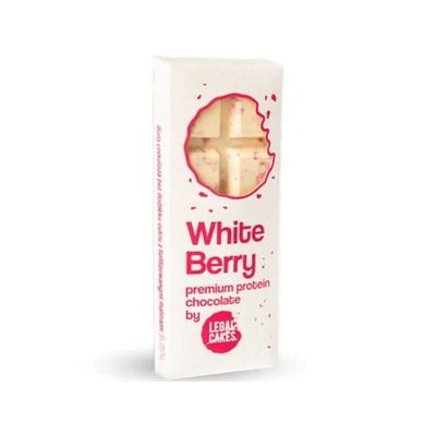 Legal Cakes Czekolada White Berry 75 g