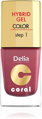 DELIA lakier HYBRID GEL krok1 11 ml, 18 MARSALA