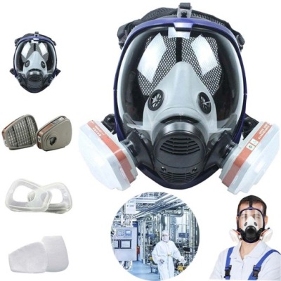 MASKA PRZECIWGAZOWA PEŁNA LAKIERNICZA GAZOWA 6800 PRZECIWPYŁOWA Z 10FILTRY