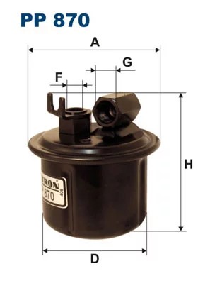 PP870 FILTRO COMBUSTIBLES  