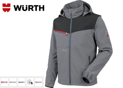 KURTKA SOFTSHELLOWA WURTH STRETCH X SZARY R.XL