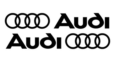 2 X AUDI PEGADURA WLEPA AL LADO AUTO AUTO 30 CM  