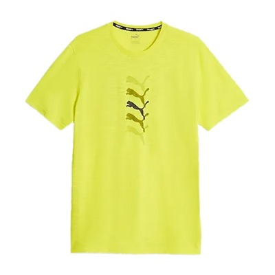 T-shirt treningowy męski PUMA Graphic Tee Puma Fit yellow burst M