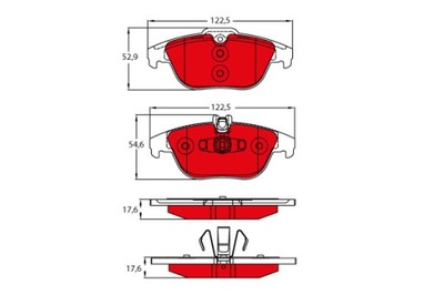 КОЛОДКИ ТОРМОЗНЫЕ - КОМПЛЕКТ DTEC COTEC GDB2051DTE