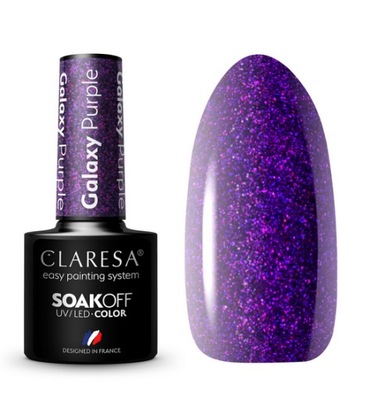 CLARESA GALAXY PURPLE LAKIER HYBRYDOWY FIOLETOWY