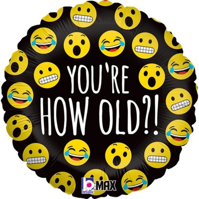 Emoji How Old? 18" - 46 cm - PACK