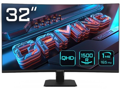 Monitor GIGABYTE GS32QC 31.5'' 2560x1440px 165Hz