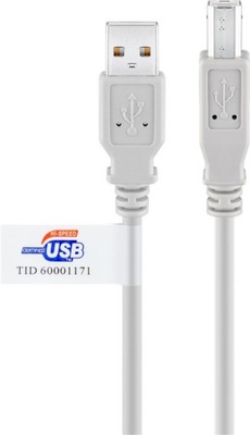 Kabel USB 2.0 A-B Hi-Speed z certyfikatem USB 5m