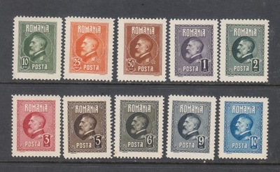 RUMUNIA **Mi 293-302 FERDYNAND I seria z 1926