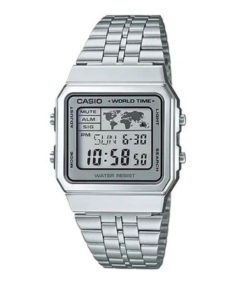 Zegarek Męski CASIO VINTAGE SREBNY + BOX ORGINAŁ PREZENT