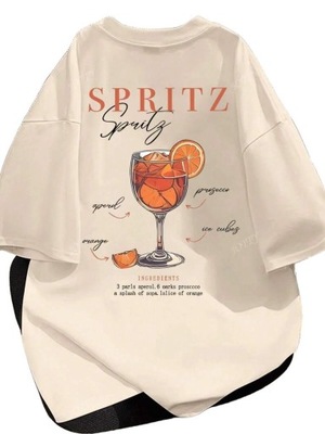 S T-SHIRT Z NADRUKIEM