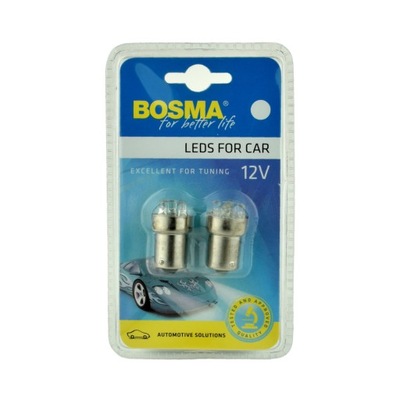 BOSMA LED STANDARD BA15S 5x LED WHITE 2szt *2076*