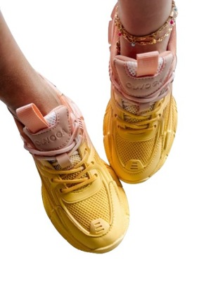 Sneakersy damskie OLAVOGA ATHLETIC różowo żółte 38
