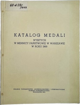 Katalog medali wybitych w mennicy państwowej 1969