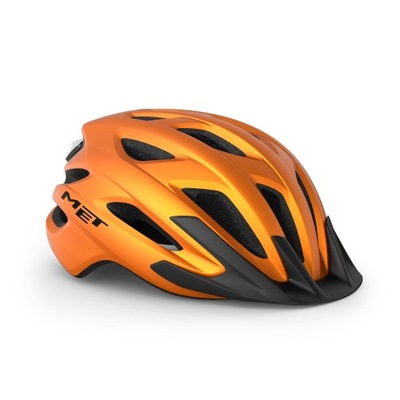 Kask rowerowy MTB MET CROSSOVER II 52 - 59 cm pomarańczowy