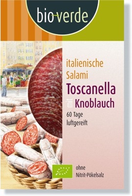 Salami toscanella plastry bio 80 g bio verde