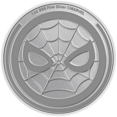 MONETA NIUE MARVEL: SPIDER-MAN 1 UNCJA SREBRA 2023 ROK 1 Oz Ag 9999