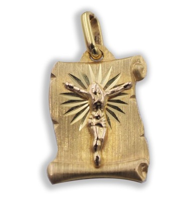 Krzyżyk złoty z Jezusem pr. 585