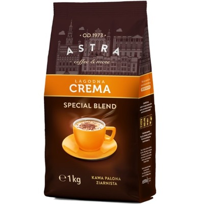 ASTRA Kawa Łagodna Crema ziarnista 1kg