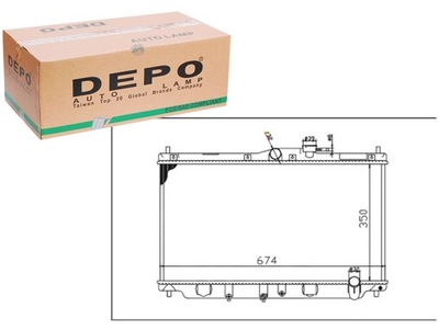 RADUADOR DEL MOTOR DEPO 19010PT0003 19010PT1901 190  