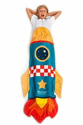 Koc dla dzieci w kształcie rakiety KANGURU 142 cm