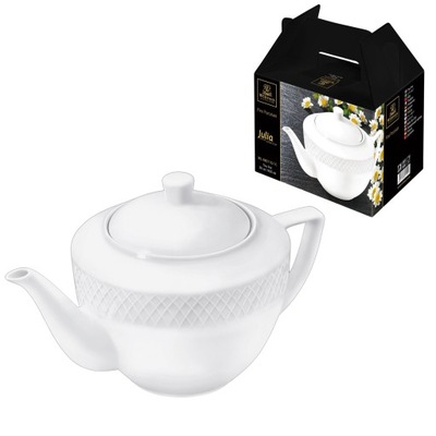 Dzbanek czajniczek do herbaty 900 ml Wilmax z białej porcelany