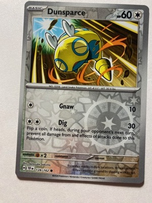 Temporal Forces Reverse 128/162 Dunsparce