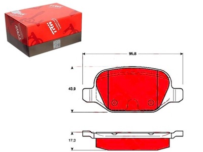 Trw тормозные колодки тормозные alfa romeo 156 2.0 jts 932ax фото №1