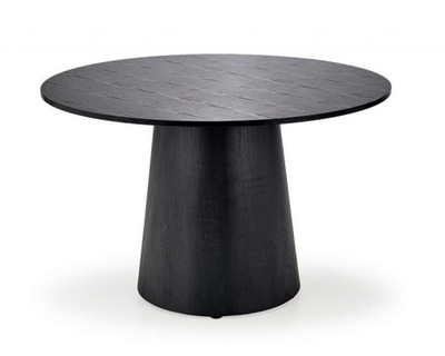 Stół okrągły do jadalni salonu GINTER czarny 120 cm