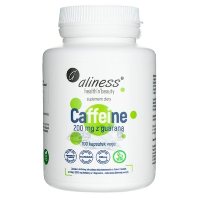 ANVITION CAFFEINE GUARANA KOFEINA 200MG 100 KAPS