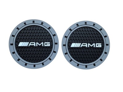 FORROS GOMA ALFOMBRILLA PAD PARA TAZA NAPOJ PARA MERCEDES AMG 2 PIEZAS  